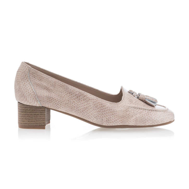 Beige Damen-Loafer/Bootsschuhe