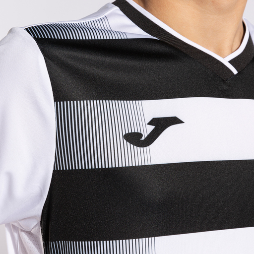 Joma Europa V Kortärmad T-shirt Vit Svart