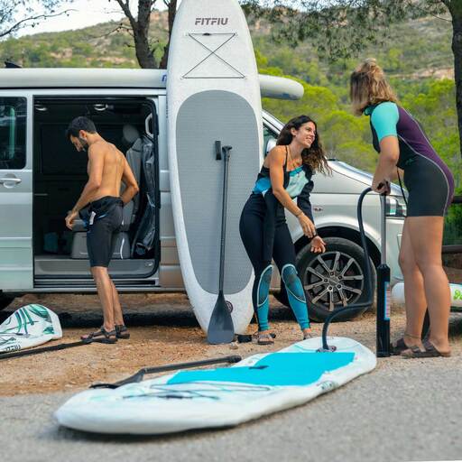 Fitfiu aufblasbares Allround-Paddle-Surfboard mit Zubehör und Marine-Design