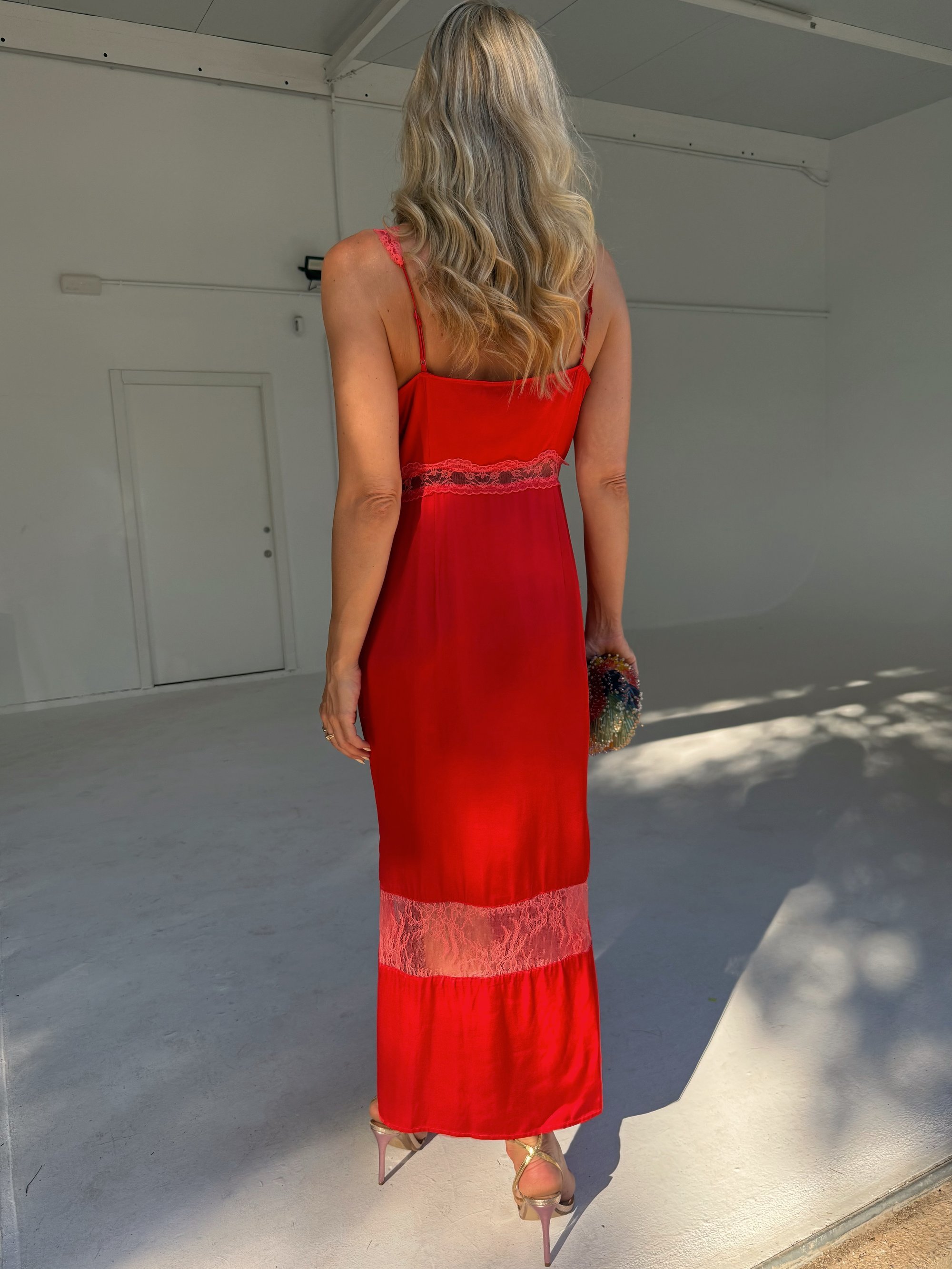 Never Fully Dressed CICI JURK - Maxi-jurk - rood