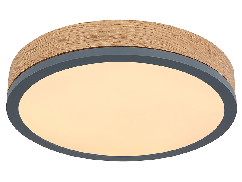 Plafon Doro LED 30 cm metalowy brązowy