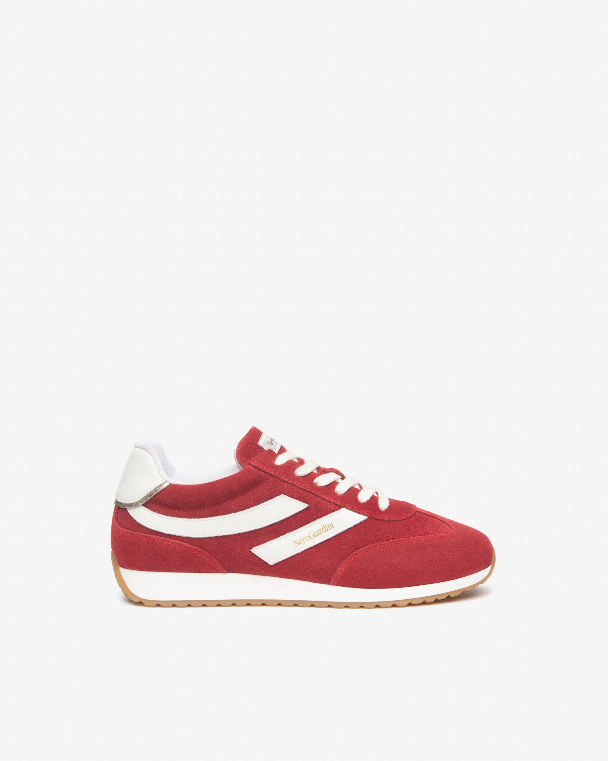  Damen-Sneaker aus Wildleder und Leder
