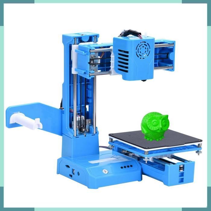 KEENSO EasyThreed Imprimante 3D pour enfants, taille d'impression 100x100x100mm, Installation facile, informatique imprimante