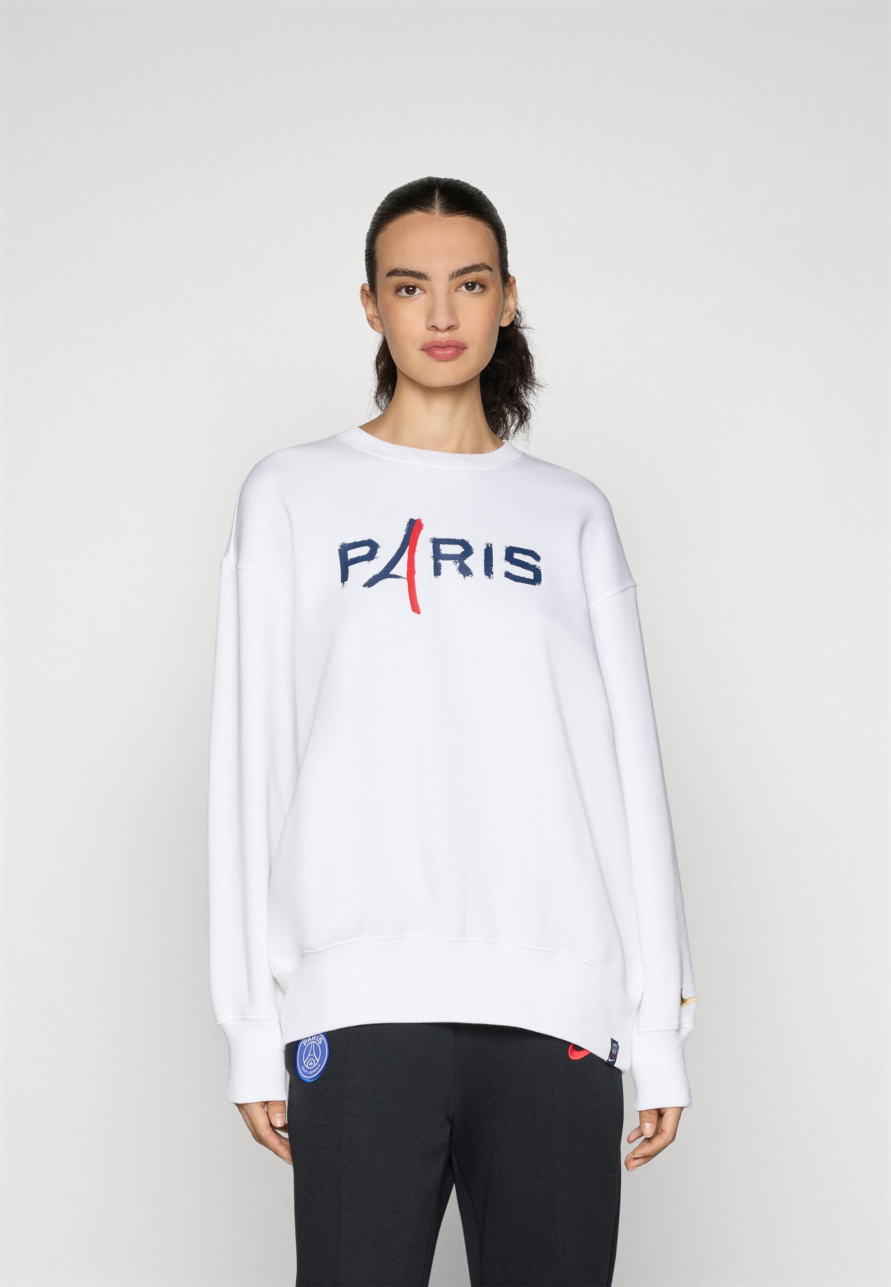 Nike Performance PARIS SAINT-GERMAIN PHOENIX FLEECE - Clubkleding - wit/metallic goudkleurig