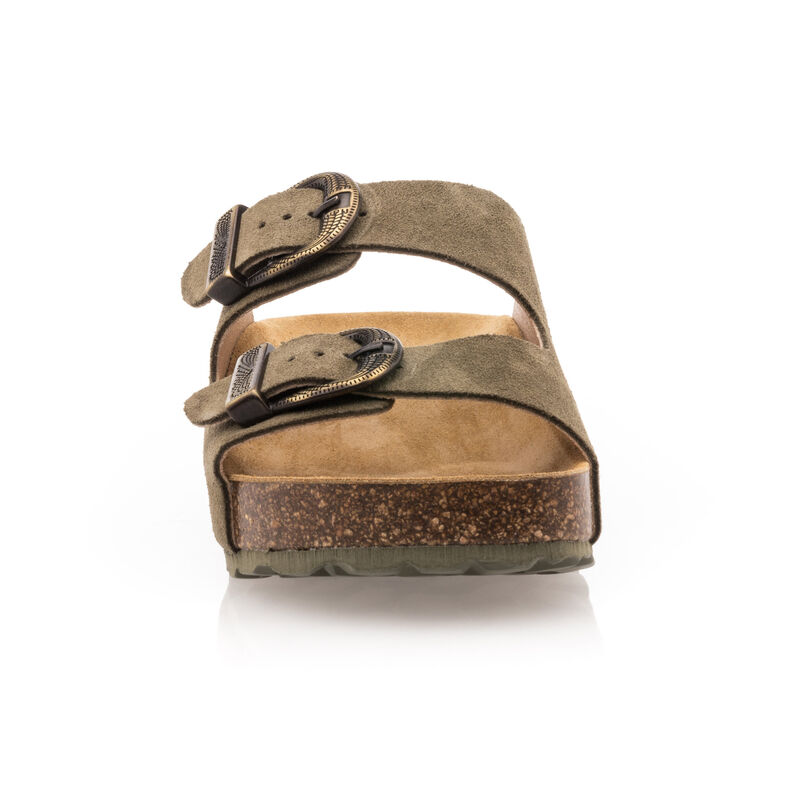 Sandali verdi da donna / Scarpe aperte in punta
