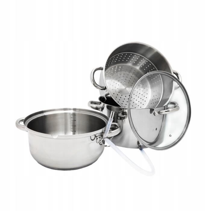 8L Stainless Steel Steam Juicer, Fruit Steamer, Induction Compatible