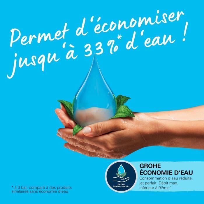 Columna de ducha con desviador manual - Ahorro de agua - GROHE Vitalio Comfort 250 - Cromado - 26986001