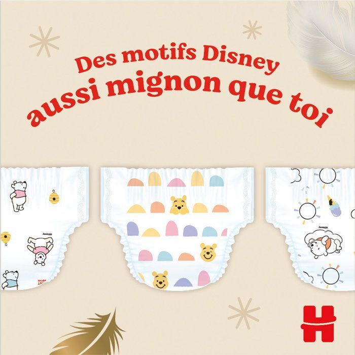 Huggies Extra Care Bébé, 66 couches, avec motifs Disney Taille 5 (12-17 kg)