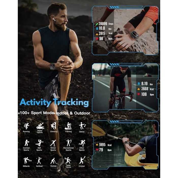 Men's Smartwatch, 1.95