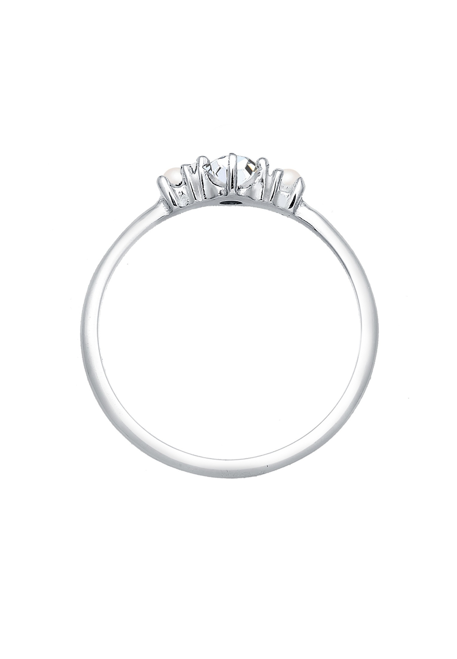 Elli Bague perles synthétiques argent 925