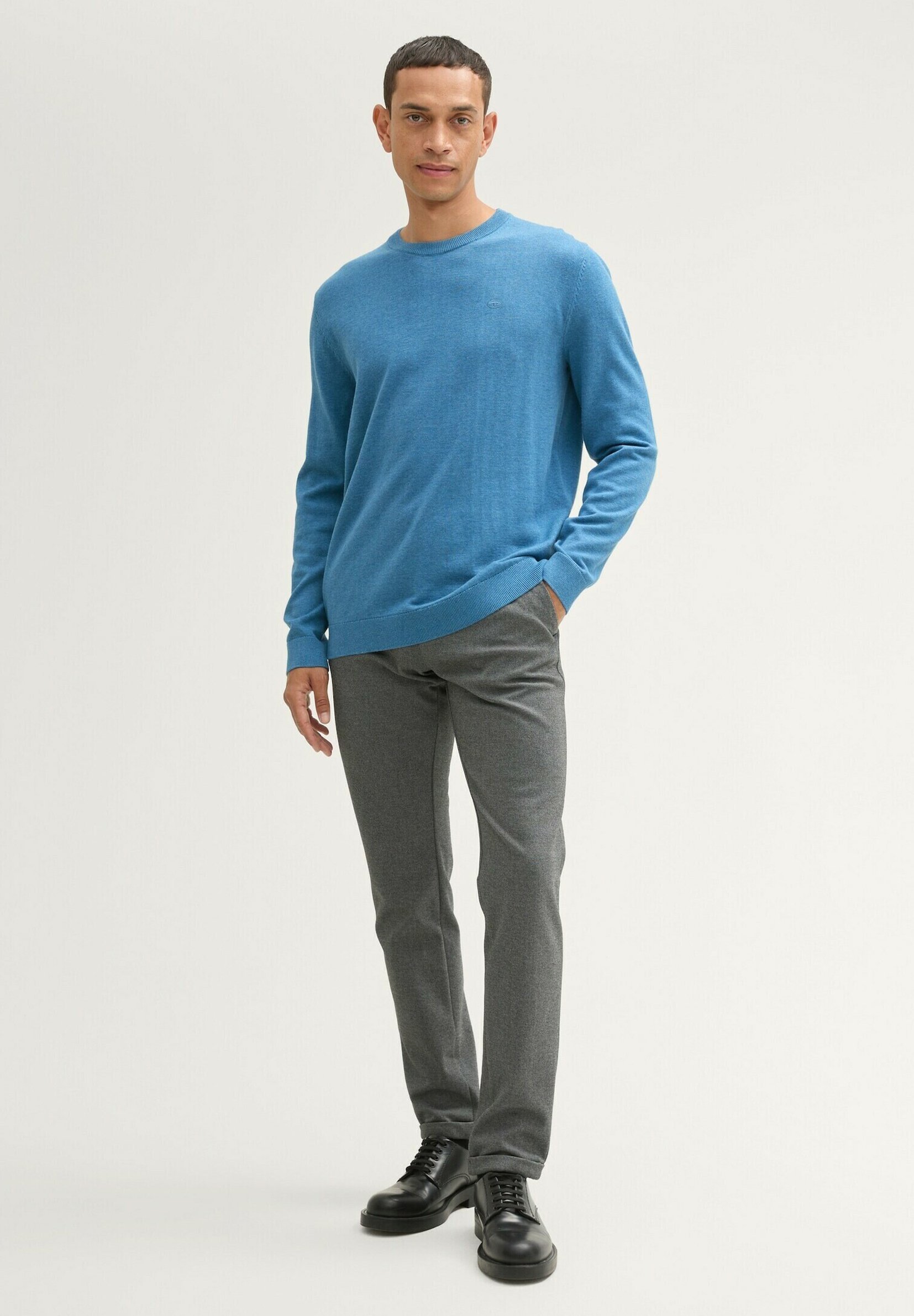 Maglione TOM TAILOR - mélange blu oceano