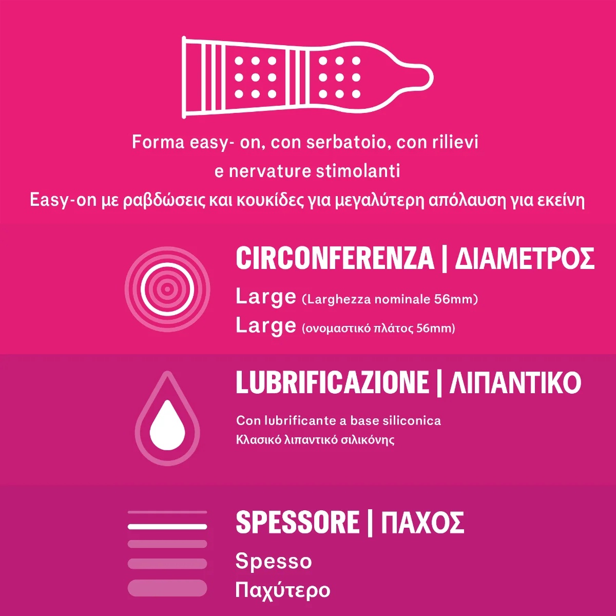 Durex Pleasuremax stimulerende condooms, 6 stuks, transparant en glijmiddelrijk.
