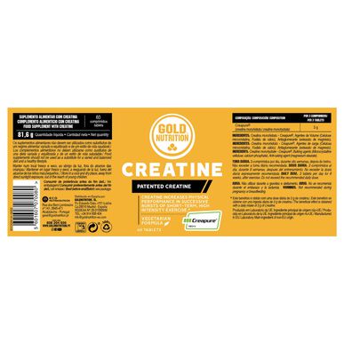 GOLDNUTRITION Kreatin 1000 60 tablet 60 tablet