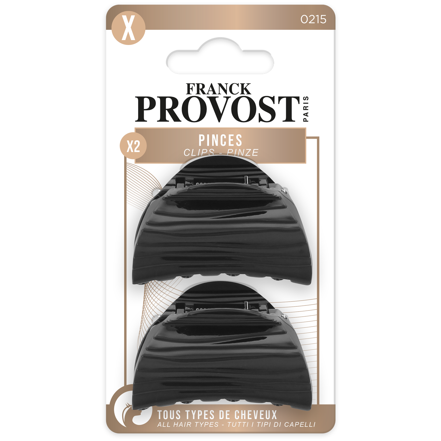 Fermagli per capelli Franck Provost, 2 pezzi