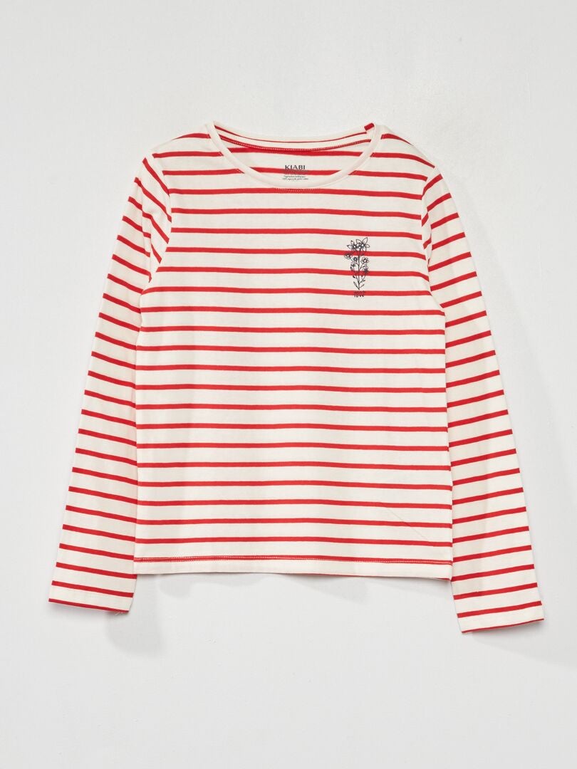 Camiseta de rayas - ROSA