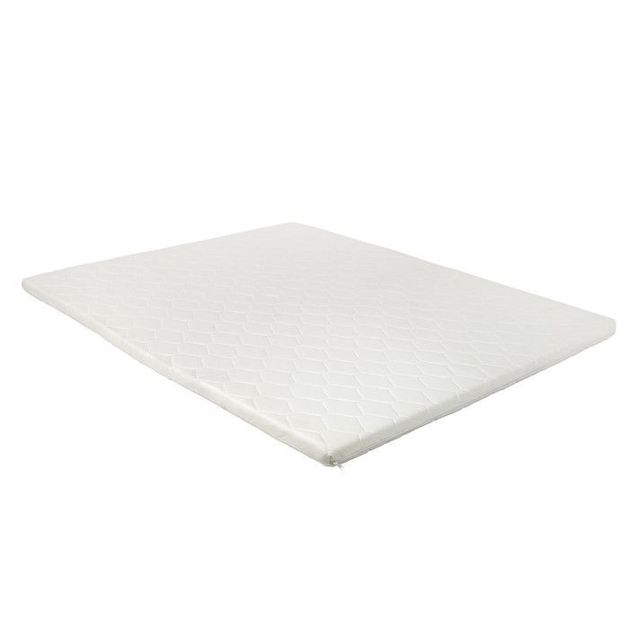 Cubrecolchón de espuma de 140x200cm, color blanco.