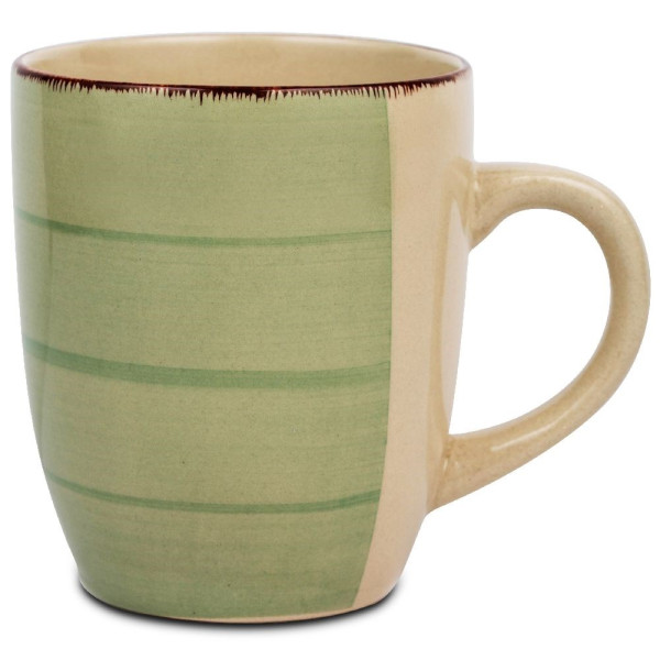 Kubek ceramiczny do picia kawy herbaty LINES 355 ml