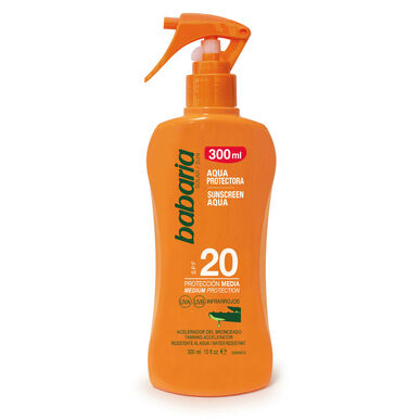 Babaria Body Milk Zonnebrandspray SPF20 Aloë Vera 300 ml