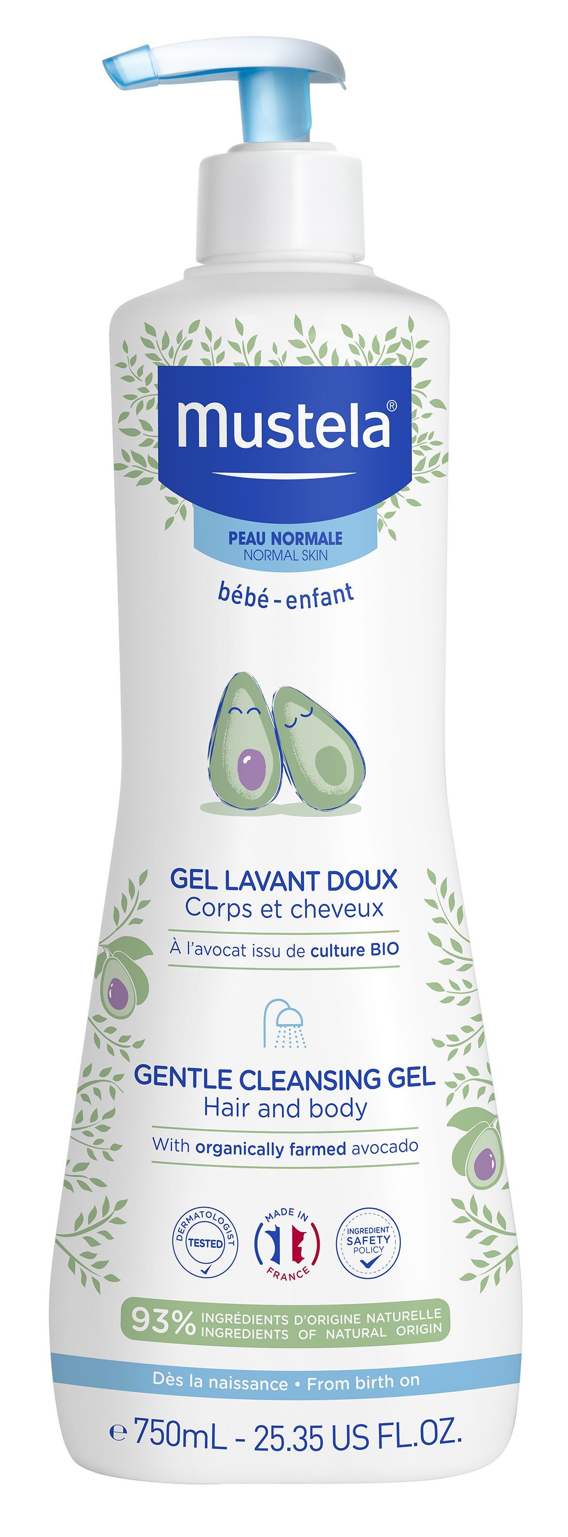 Nježni gel za kupanje za bebe Gelovi za kupanje za bebe
