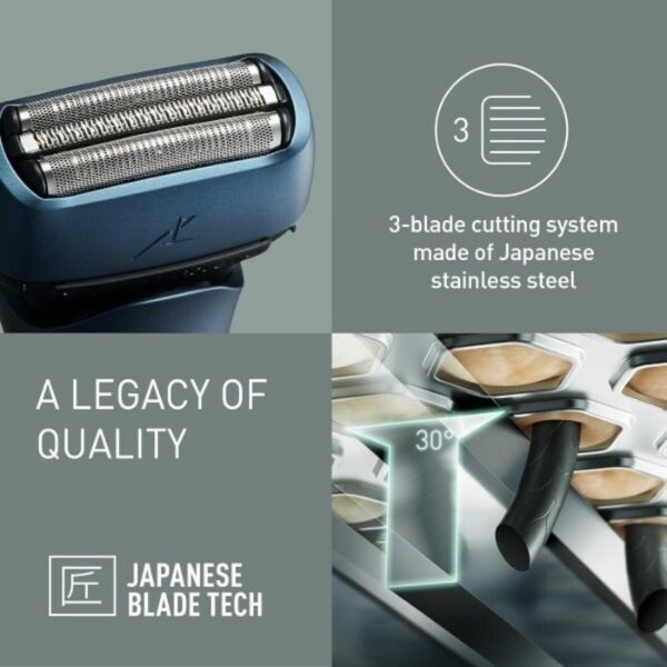 Rasoio elettrico Panasonic ES-LT4B a 3 lame per uso a secco e bagnato | Regalo per papà | Superdrug
