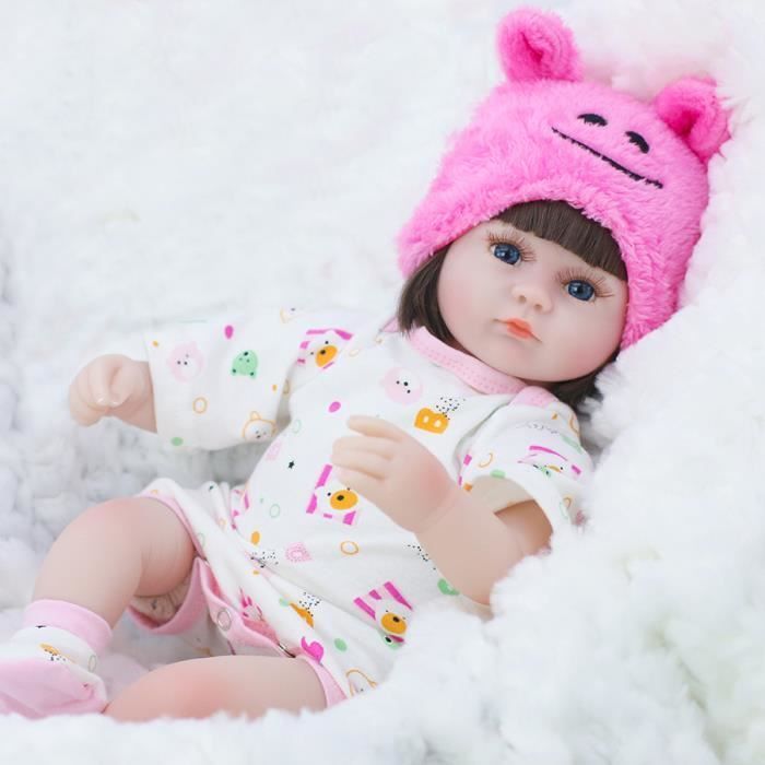 Muñeca reborn - DARMOWADE - 42 cm - Contacto piel con piel - Ligera - Niña