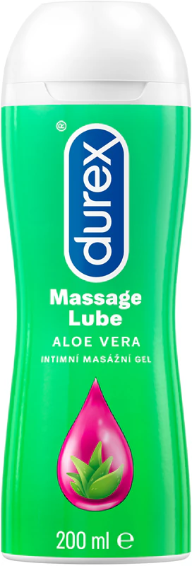 Gel de massagem Durex com aloe vera para áreas íntimas