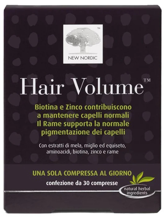 NEW NORDIC Volume Capilar 30 comprimidos Suplemento alimentar para o cabelo