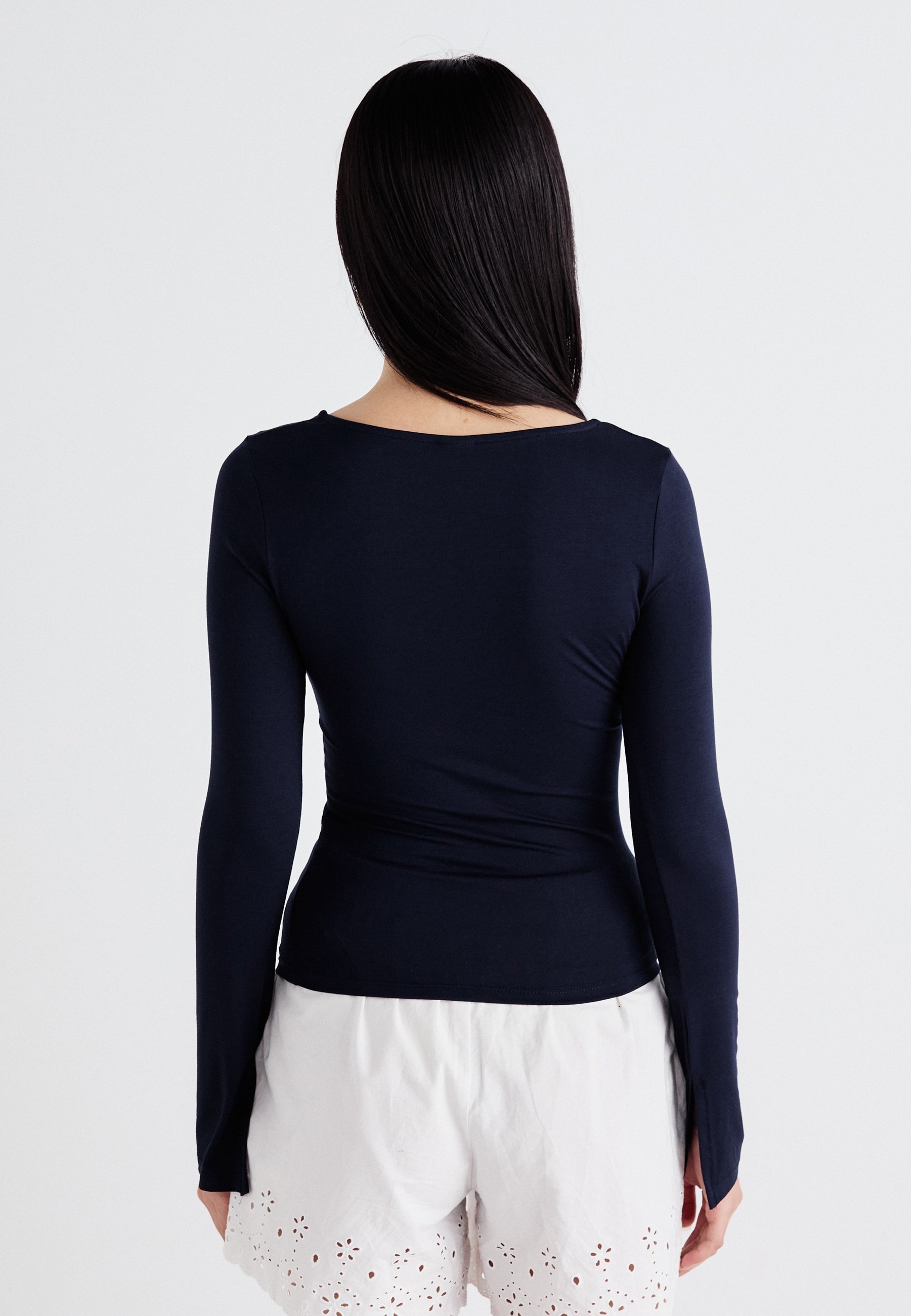 Top a maniche lunghe Gina Tricot SOFT TOUCH - sky captain