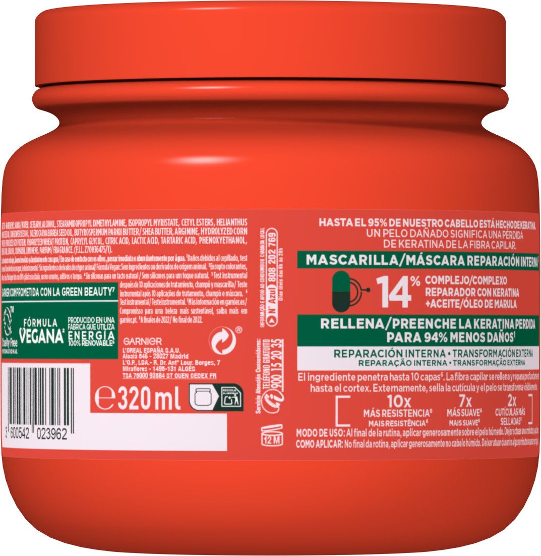 Fructis Goodbye Damage maska za kovrčavu ili valovitu kosu Maske za kosu
