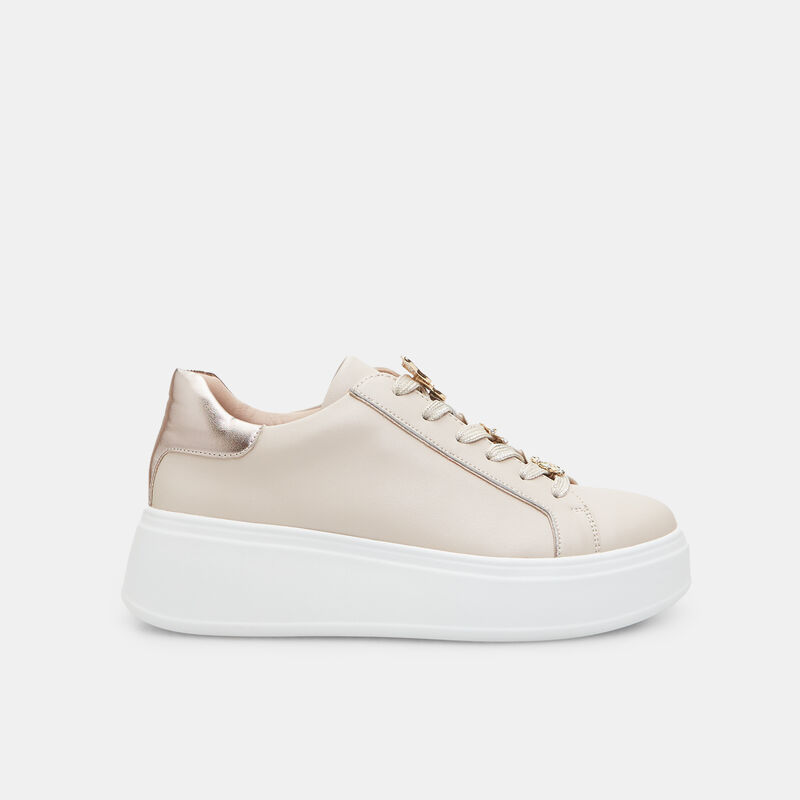 Damsneakers med 3 cm platåsula