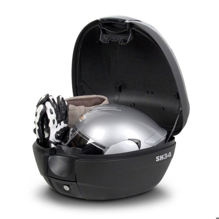 Topcase – SHAD – 34 l – Carbon-Deckel – Universal – 1 Integralhelm + Zubehör