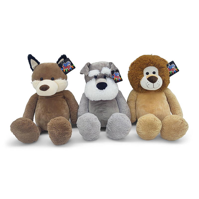 Hund, lejon, varg 60 cm, plysch