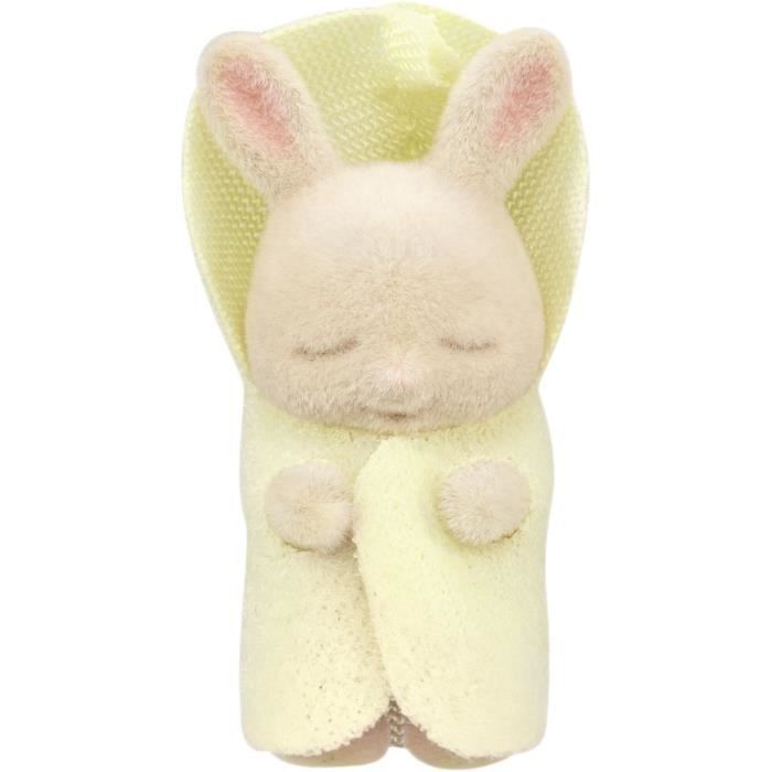 Miniaturfiguren – SYLVANIAN FAMILIES – 5707 – Cremefarbene Kaninchen-Drillinge und Badezimmeraccessoires