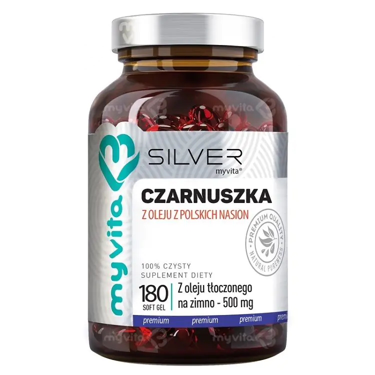 MyVita Olej z Czarnuszki 500 mg 180 Kapsułek