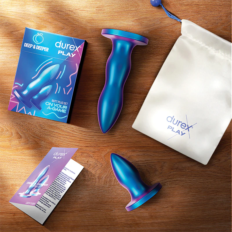 Conjunto de plugs anais Durex Play Deep & Deeper