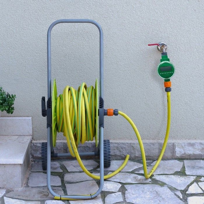 Minuteur d'eau électronique à Piles, 1 Sortie, Programmateur Arrosage Automatique pour Système d'irrigation de Jardin