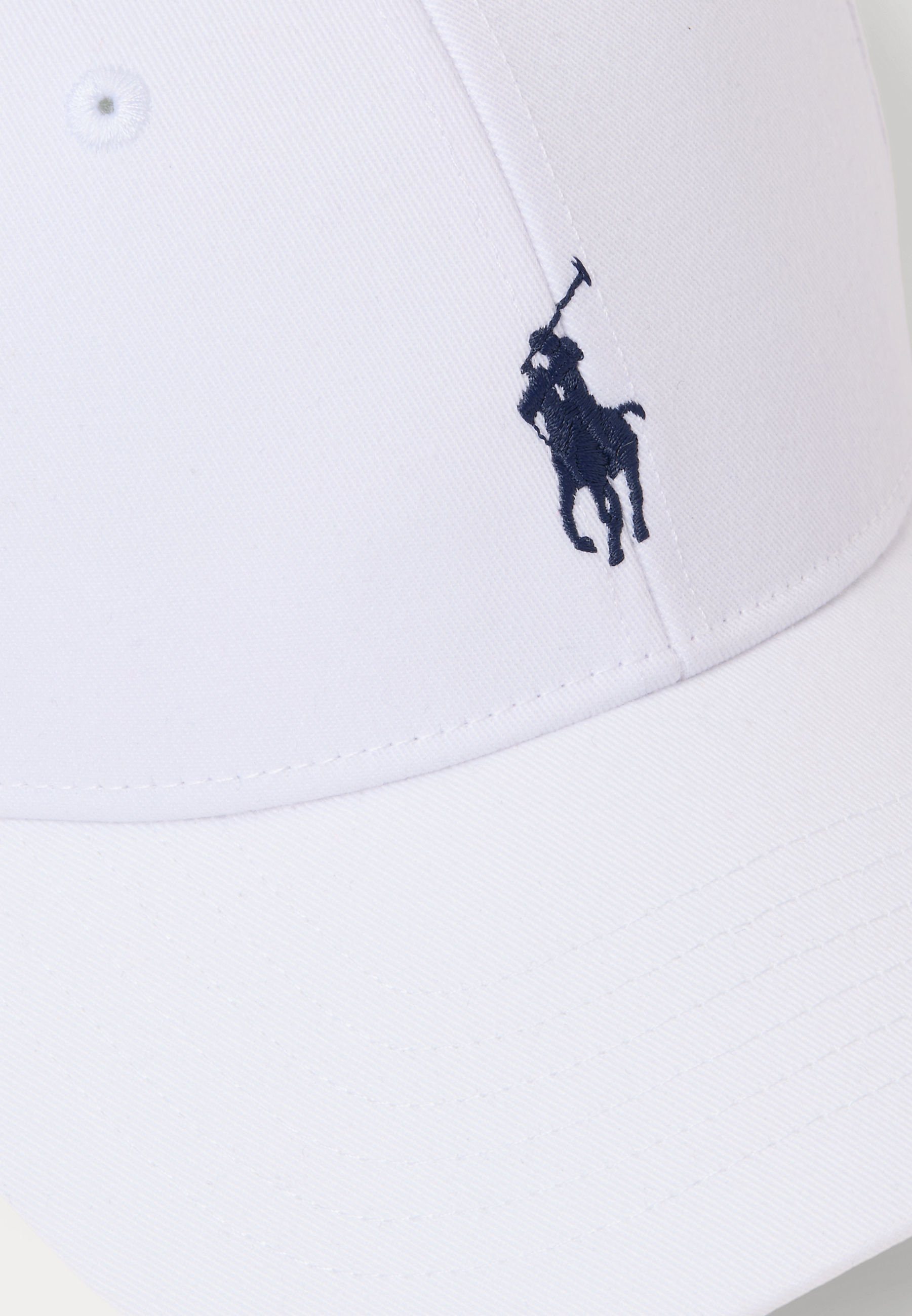 Polo Ralph Lauren bestickte Pony-Twill-Cap – Kappe – weiß