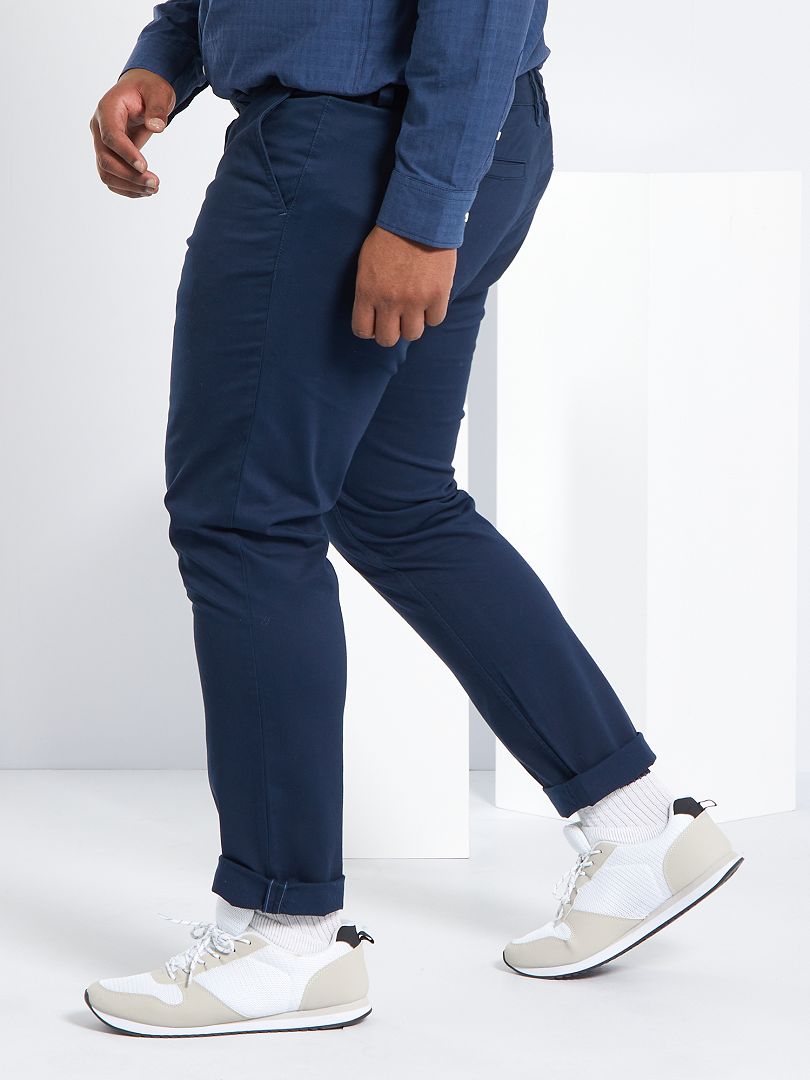 Calça chino slim L30 - azul