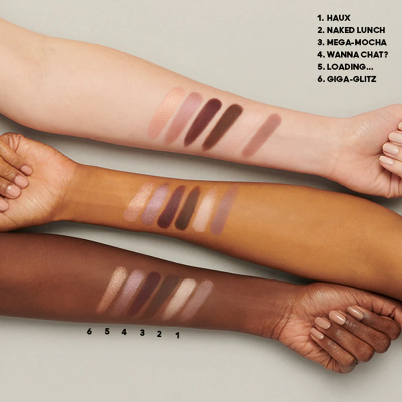 MAC Cosmetics Connect In Colour -luomiväripaletti, 6 sävyä, väriltään vaaleanpunaiset silmät