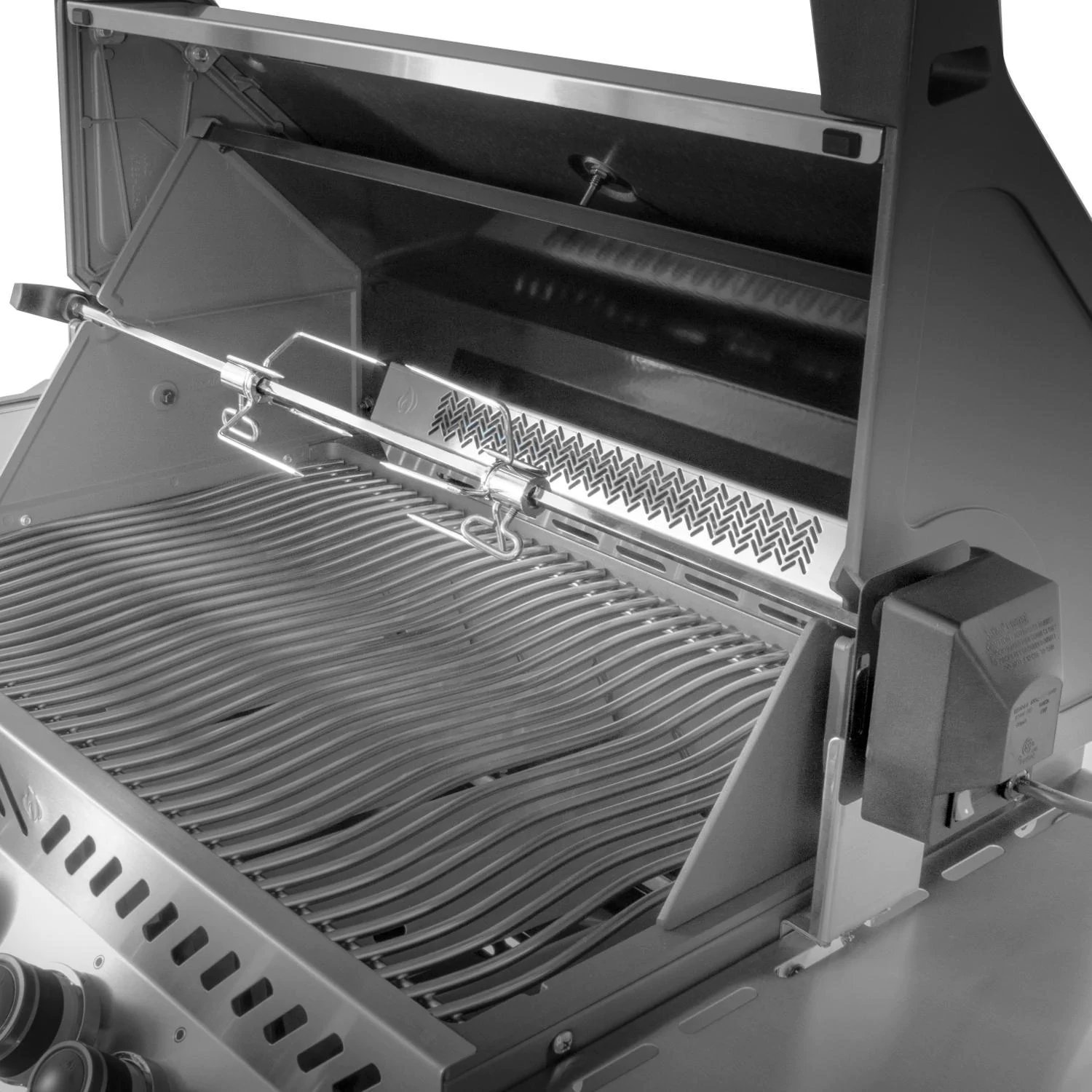 Napoleon Prestige 500 Propangasgrill mit Infrarot-Heckbrenner, Infrarot-Seitenbrenner und Drehspieß-Set - P500RSIBPSS-3