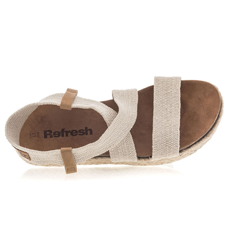 Beige sandaler / sko med åpen tå til dame