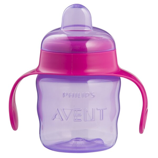 Copo com bico Philips Avent 6+M<br>rosa, roxo, 200ml
