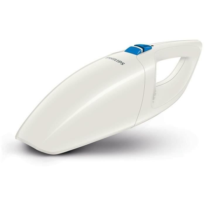 Aspiradora de mano Philips FC6150/01 MiniVac - Blanca - 3,6 V - Acción ciclónica - Filtro de 2 capas
