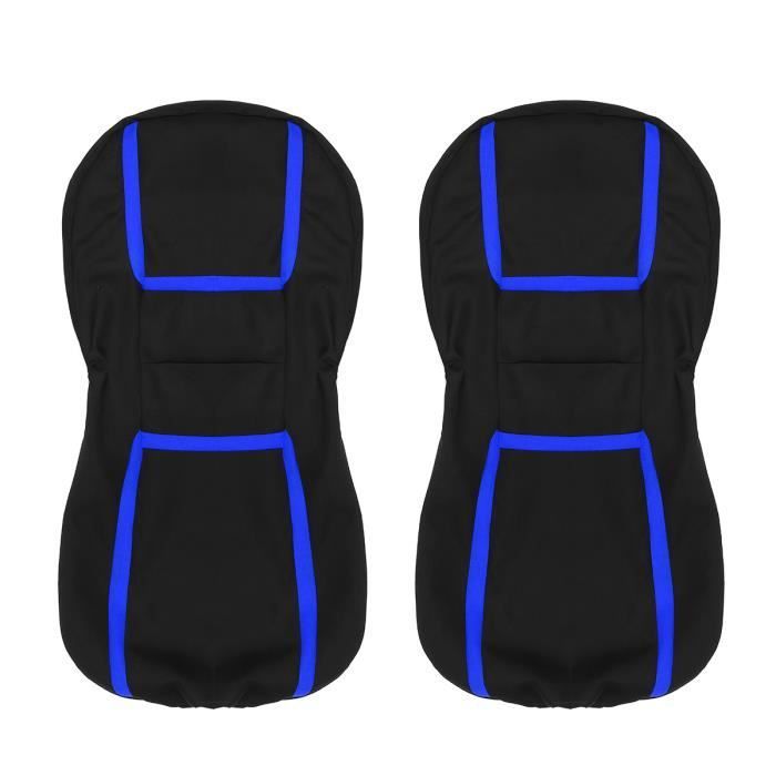 Juego universal de fundas para asientos de coche TEMPSA de 9 piezas, color azul - Tela, para conductor y pasajero.