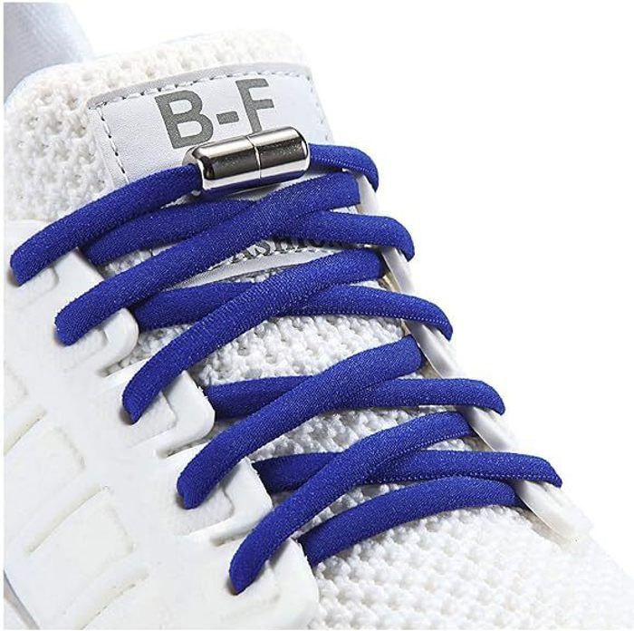 Cordones elásticos para adultos - Cordones elásticos para niños - Cordones elásticos - 6 pares, 5 mm, 105 cm - con cierre metálico, sin nudo