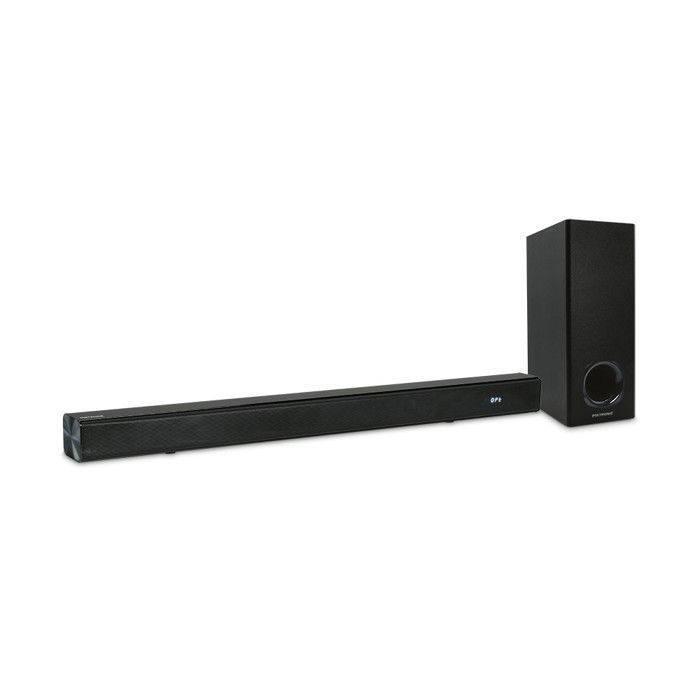 Barra de sonido METRONIC 477592 2.0 Bluetooth 5.3 para TV con subwoofer, altavoz para cine en casa y mando a distancia.