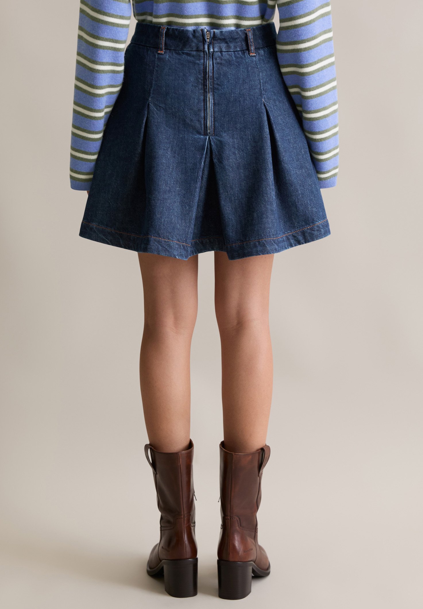 Gonna in denim Marc O'Polo - blu scuro multicolore