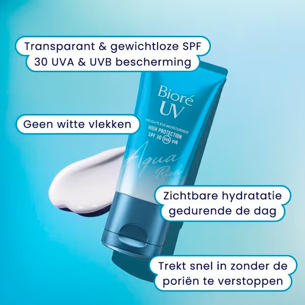 Bioré Aqua Rich UV SPF 30 хидратантна крема без тежине