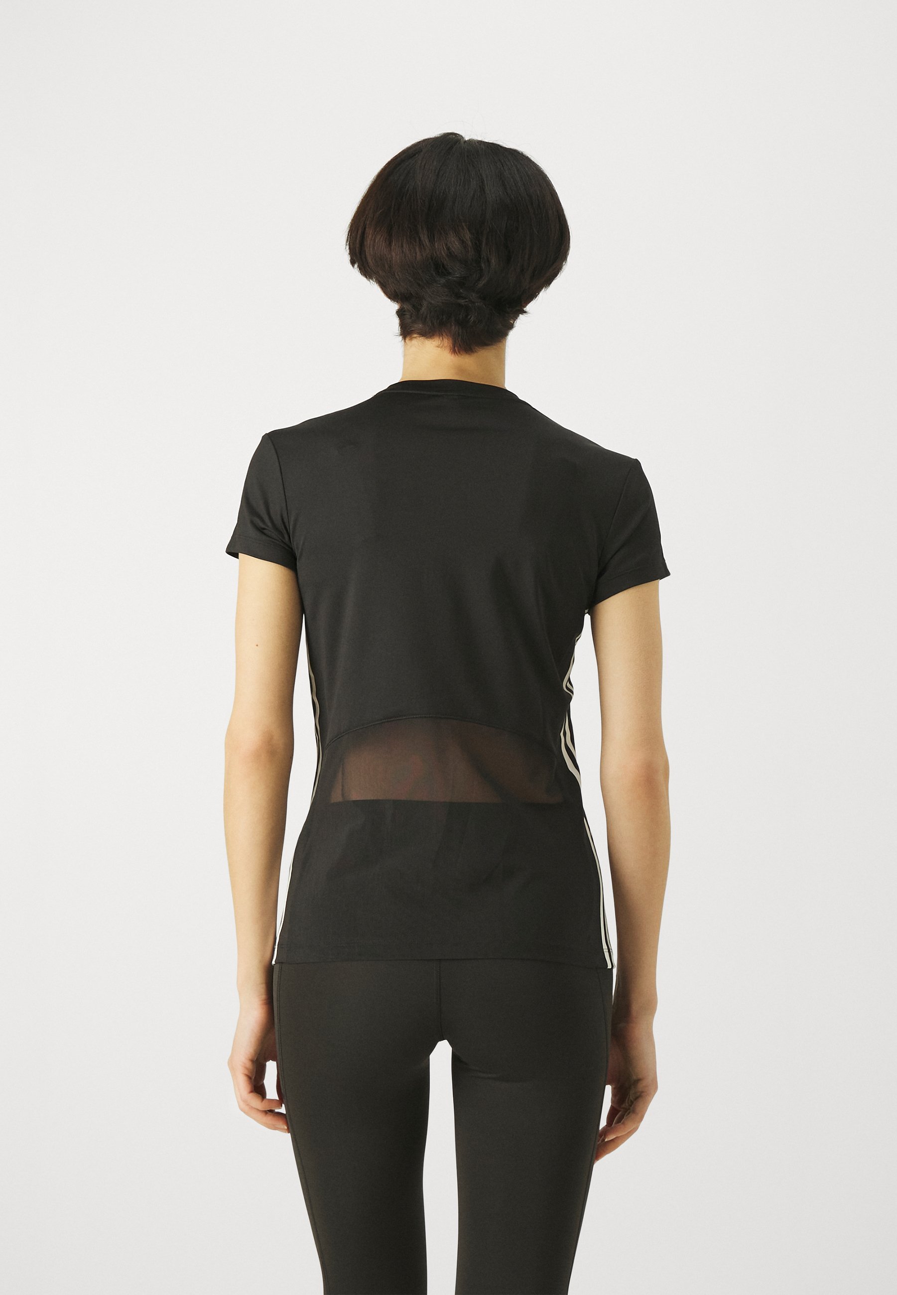 adidas Performance Sports T-paita - musta/valkoinen