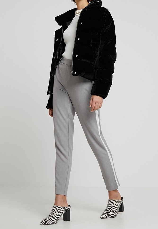 SOLO pantaloni - grigio chiaro screziato